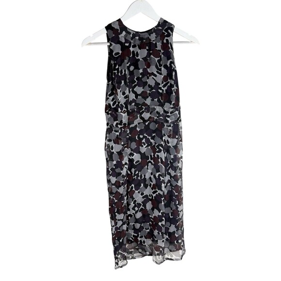 Burberry London Silk Dress Abstract Multicolor Size 6 - Picture 1 of 5